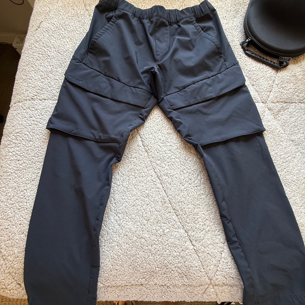 Men's Black Convertible Cargo Pants